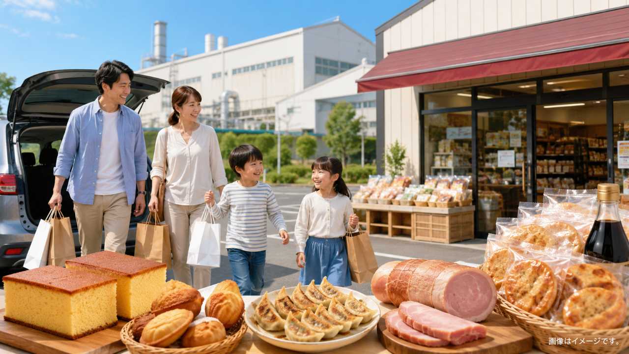 埼玉県の工場直売所をテーマ