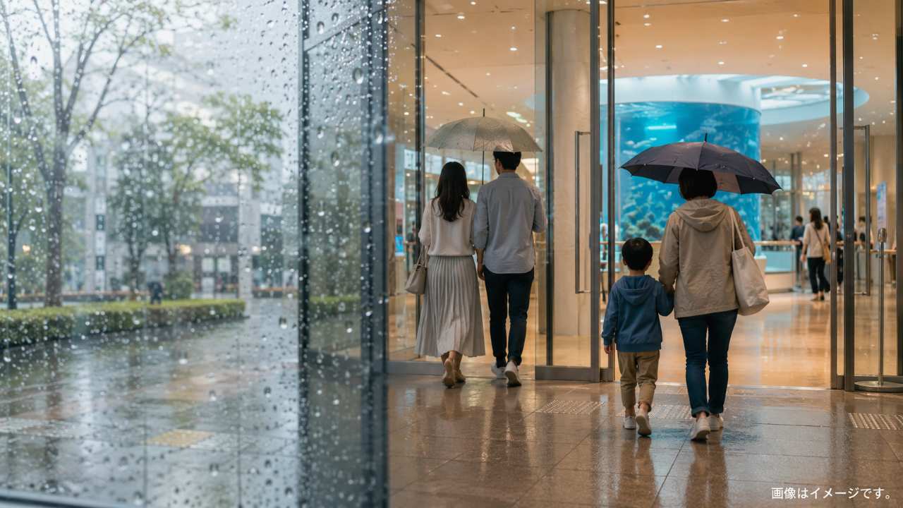 雨の日 お出かけ 埼玉